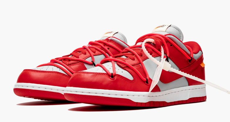 Men's Dunk Low x Off-White Red Shoes 008 Men's Dunk Low x Off-White Red Shoes 008